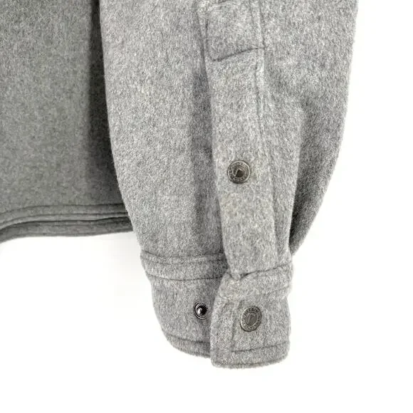 Mountain Khakis Dover Wool Shirtjac Jacket Mens Sz XXL Gray Snap Front Shacket - Picture 6 of 8